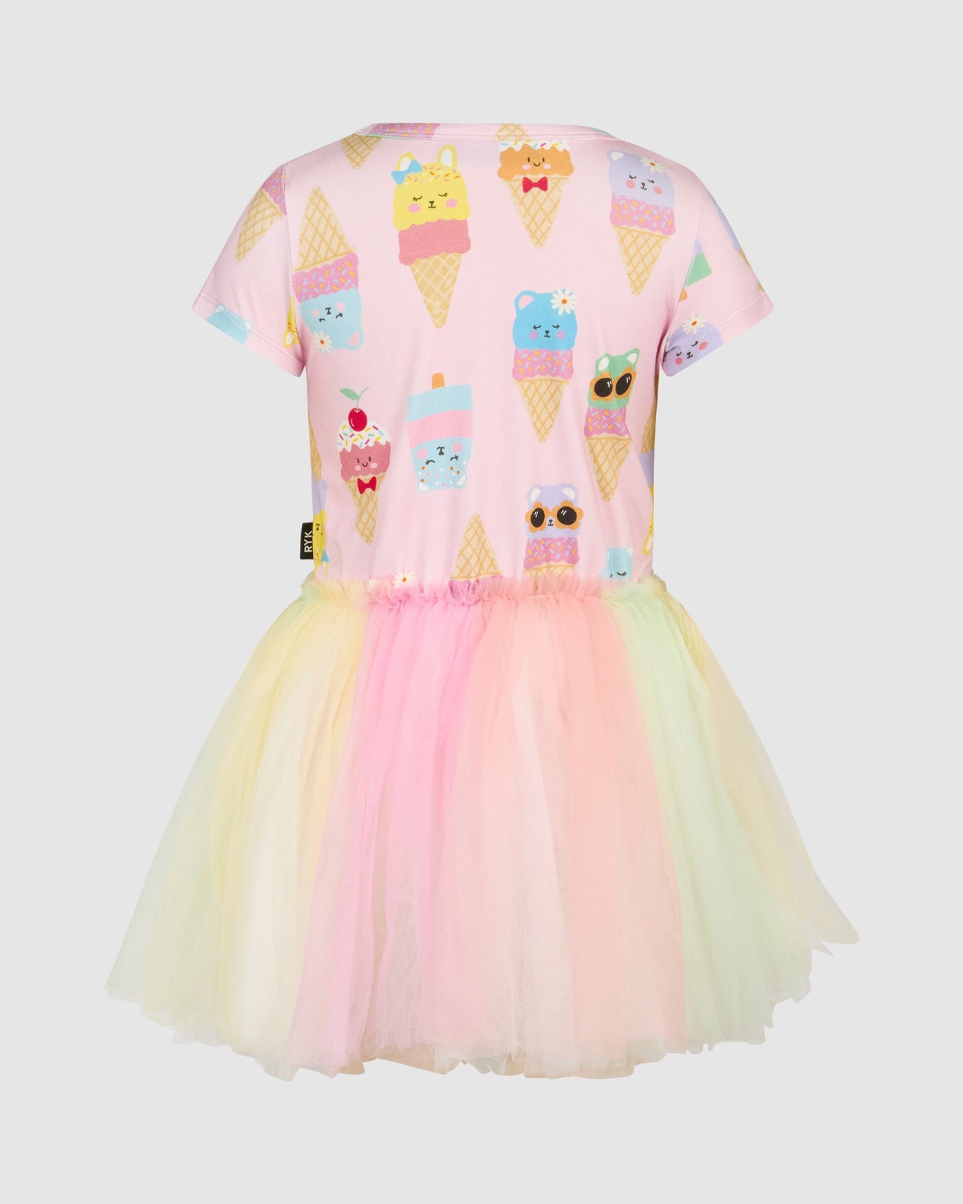 Rock Your Baby - Pastel Scoops Short Sleeve Circus Dress Tutu Dress Rock Your Baby 