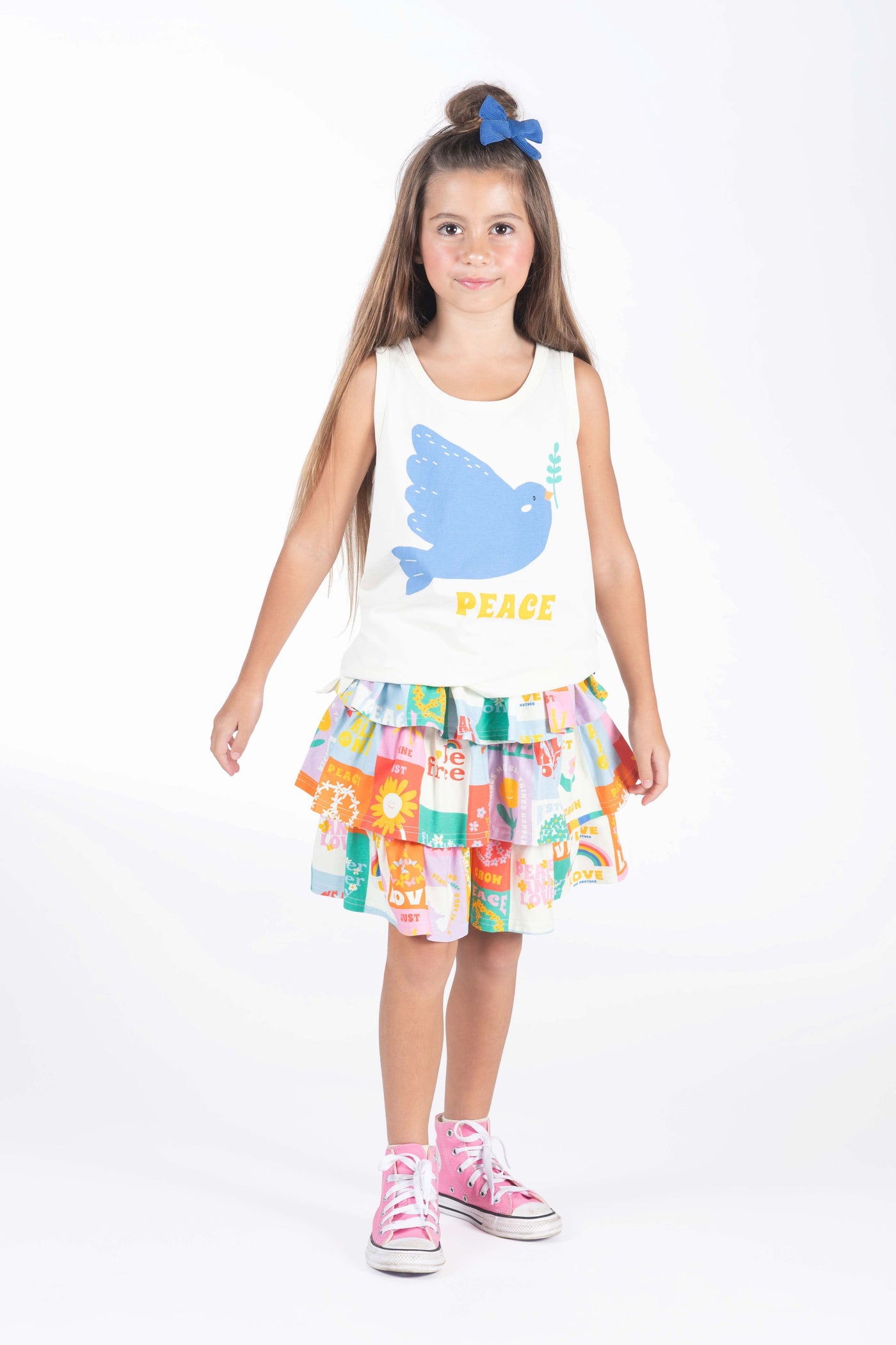 Rock Your Baby Peace Dove Singlet Top Singlet Rock Your Baby 