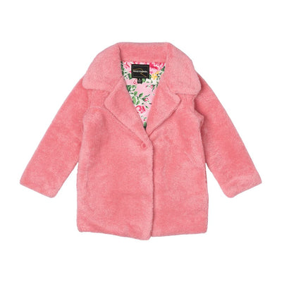 Rock Your Baby Pink Faux Sherpa Jacket Jacket Rock Your Baby 