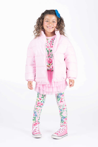 Rock Your Baby Pink Padded Jacket With Lining Jacket Rock Your Baby 