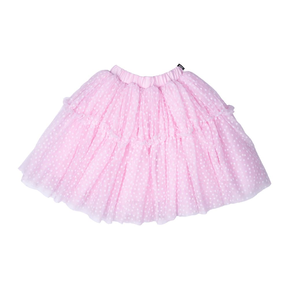 Rock Your Baby Pink Polka Dot Tulle Skirt Skirts Rock Your Baby 