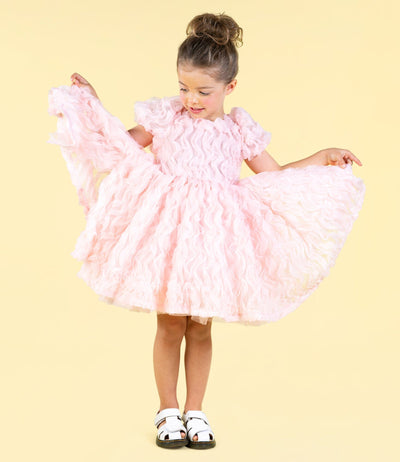 Rock Your Baby - Pink Ruffle Tulle Party Dress Tutu Dress Rock Your Baby 