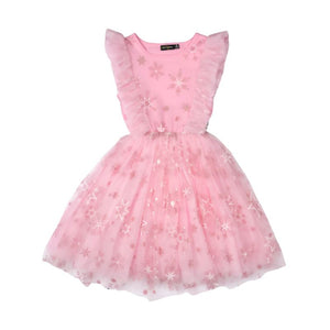 Rock Your Baby - Pink Snowflake Party Dress