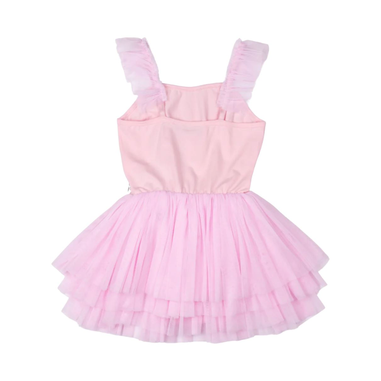 Rock Your Baby - Pink Stripe Sequin Tulle Leotard Dress Leotard Rock Your Baby 