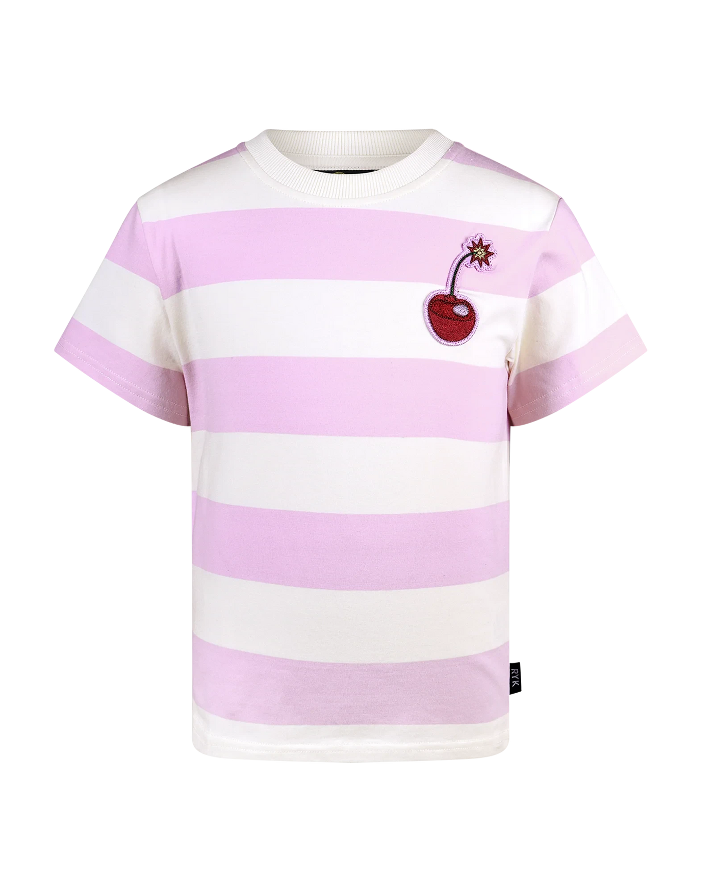Rock Your Baby - Pink Stripe Short Sleeve Boxy Tee Short Sleeve T-Shirt Rock Your Baby 