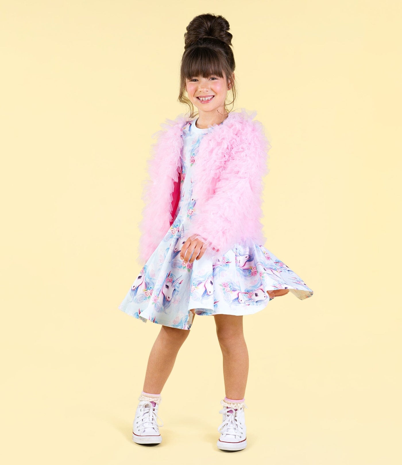 Rock Your Baby - Pink Tulle Ruffle Jacket Jacket Rock Your Baby 