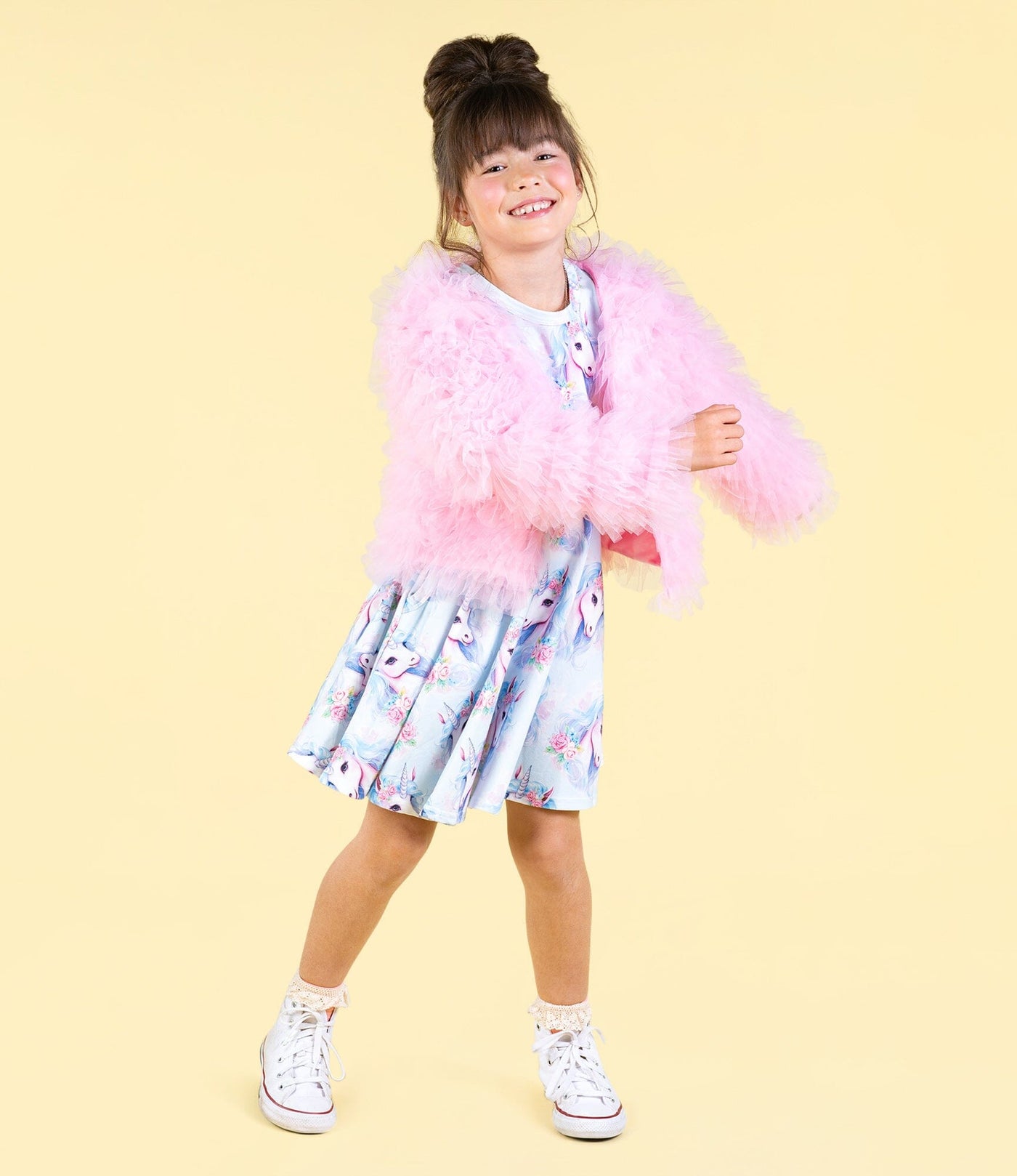 Rock Your Baby - Pink Tulle Ruffle Jacket Jacket Rock Your Baby 