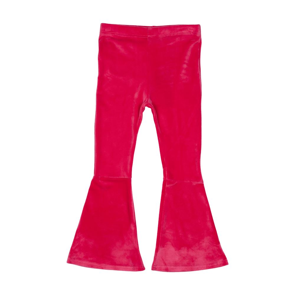 Rock Your Baby Pink Velvet Flared Tights Flares Rock Your Baby 