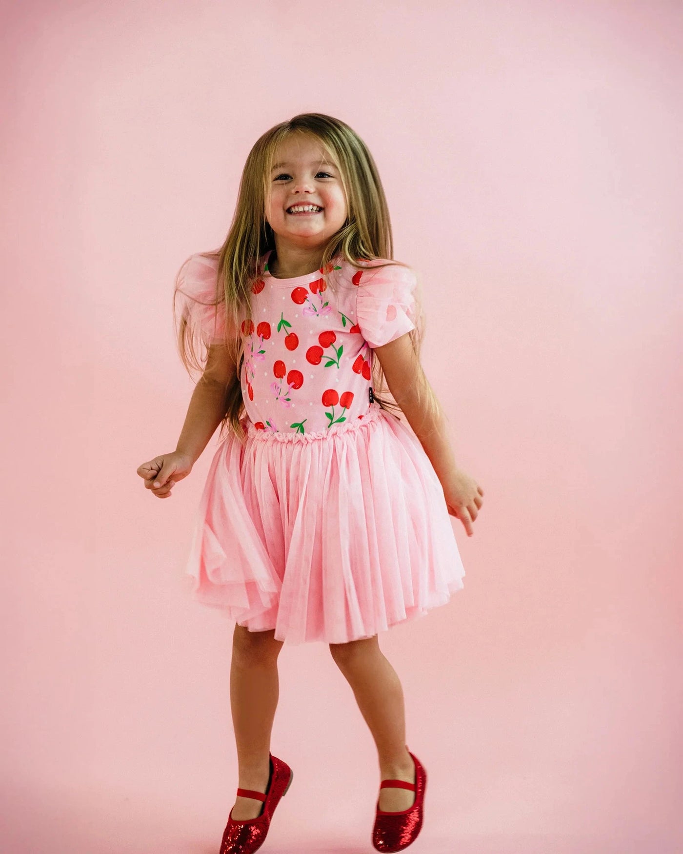 Rock Your Baby - Polka Cherry Circus Frill Dress Tutu Dress Rock Your Baby 