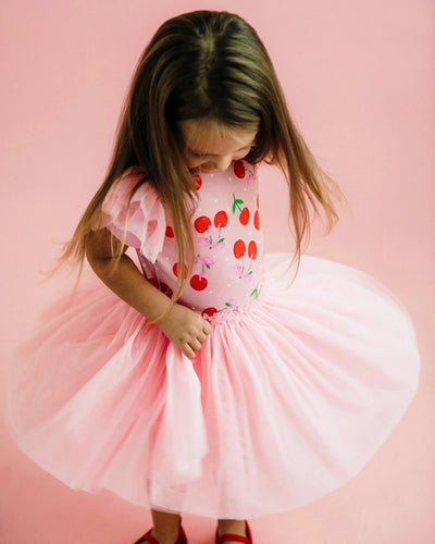 Rock Your Baby - Polka Cherry Circus Frill Dress Tutu Dress Rock Your Baby 
