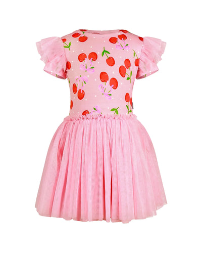 Rock Your Baby - Polka Cherry Circus Frill Dress Tutu Dress Rock Your Baby 