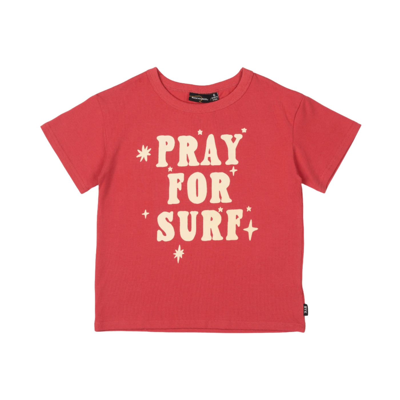 Rock Your Baby - Pray For Surf T-Shirt Short Sleeve T-Shirt Rock Your Baby 