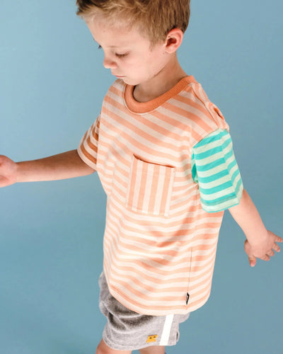 Rock Your Baby - Printed Stripe Short Sleeve T-Shirt Short Sleeve T-Shirt Rock Your Baby 