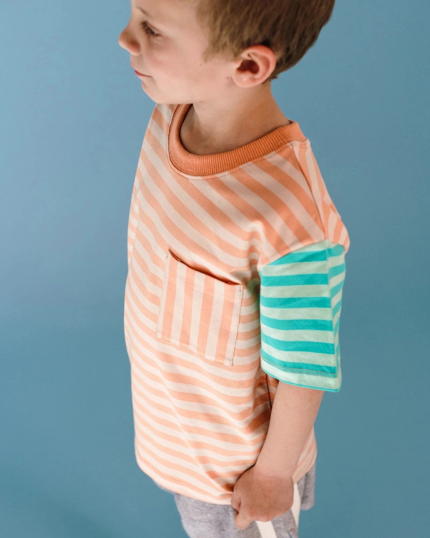 Rock Your Baby - Printed Stripe Short Sleeve T-Shirt Short Sleeve T-Shirt Rock Your Baby 