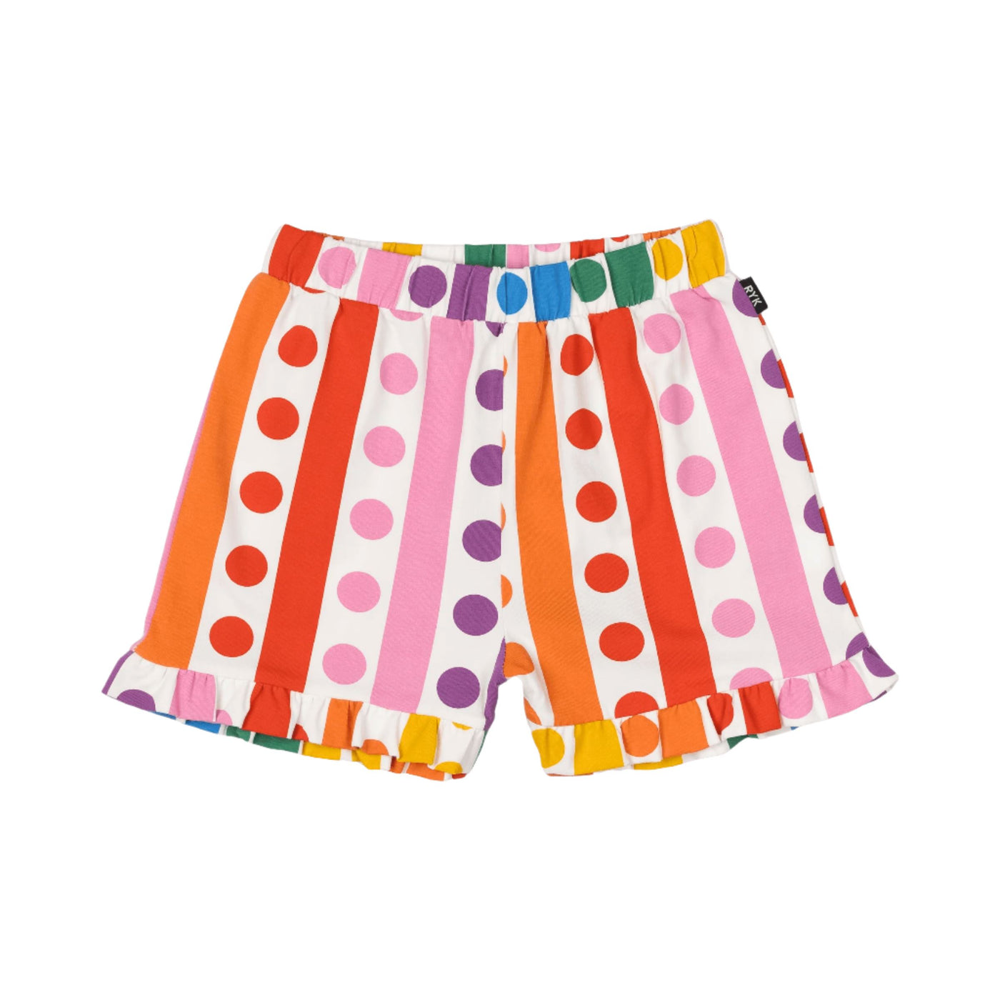 Rock Your Baby - Rainbow Drops Frill Shorts Shorts Rock Your Baby 