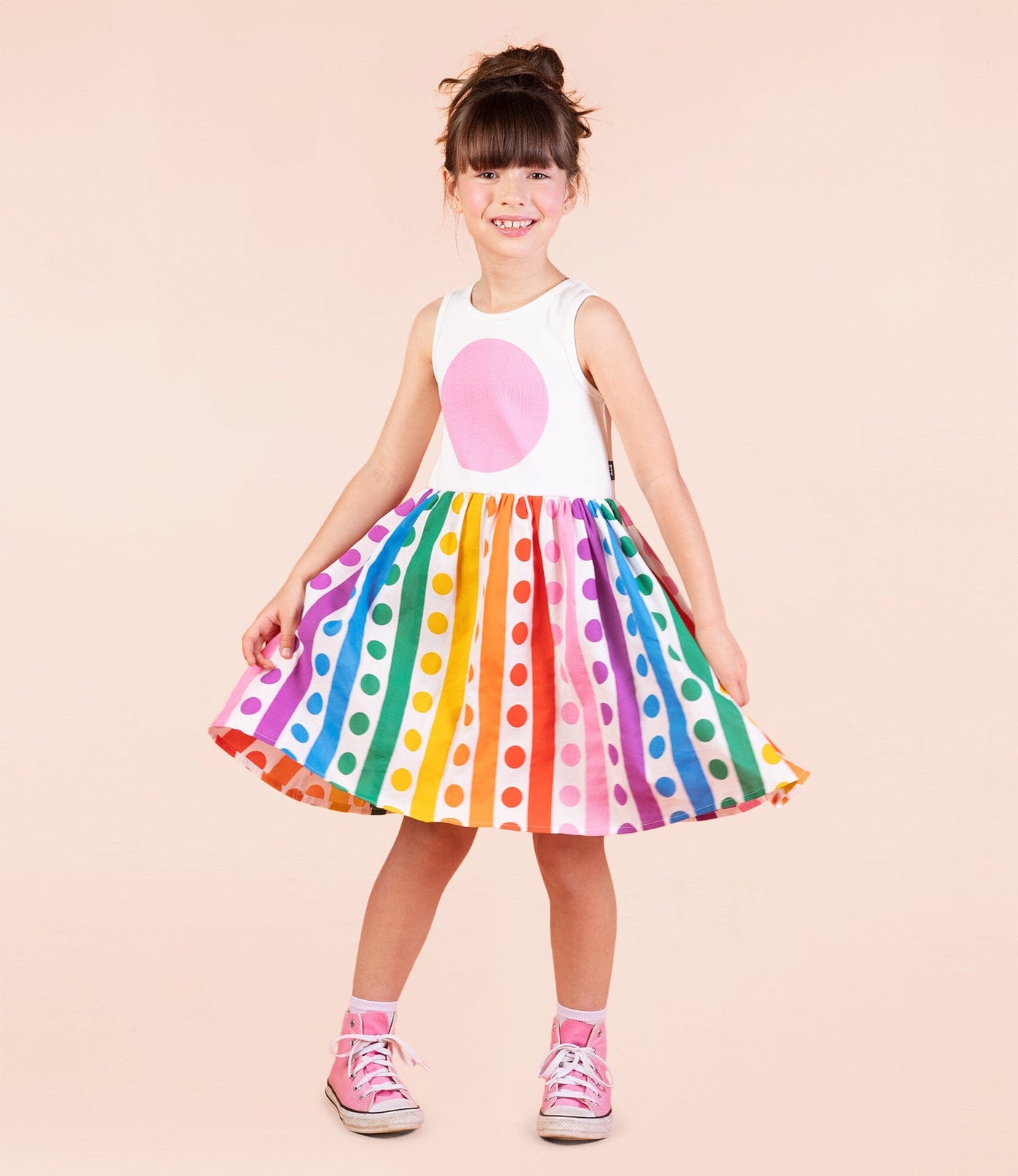 Rock Your Baby - Rainbow Drops Singlet Dress Sleeveless Dress Rock Your Baby 