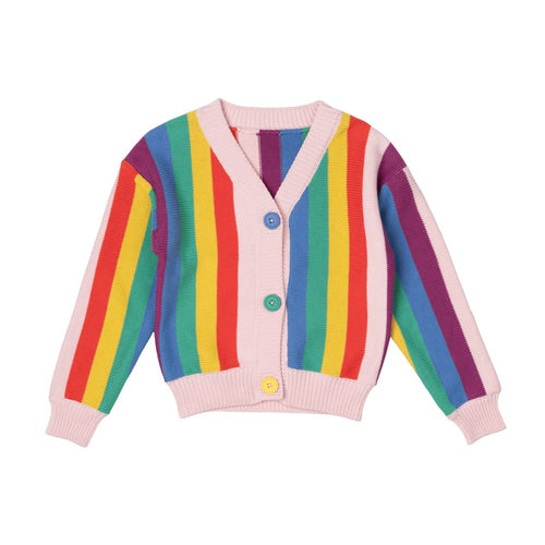 Rock Your Baby - Rainbow Knit Cardigan
