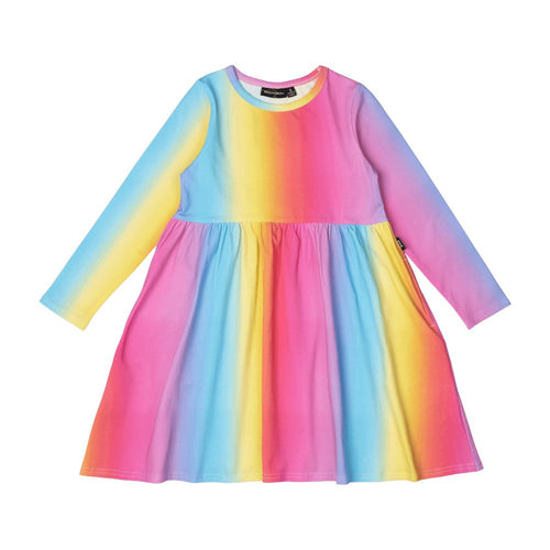 Rock Your Baby - Rainbow Long Sleeve Dress