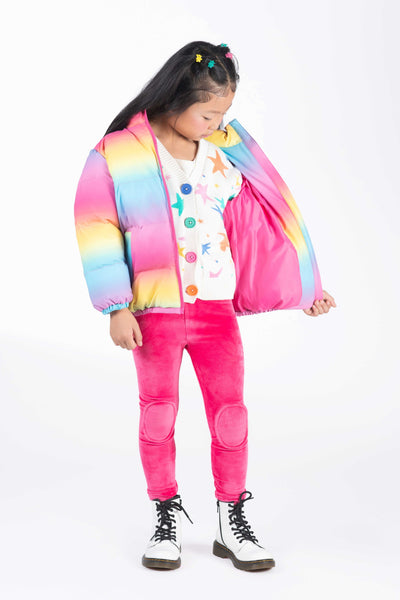 Rock Your Baby Rainbow Padded Jacket With Lining Jacket Rock Your Baby 