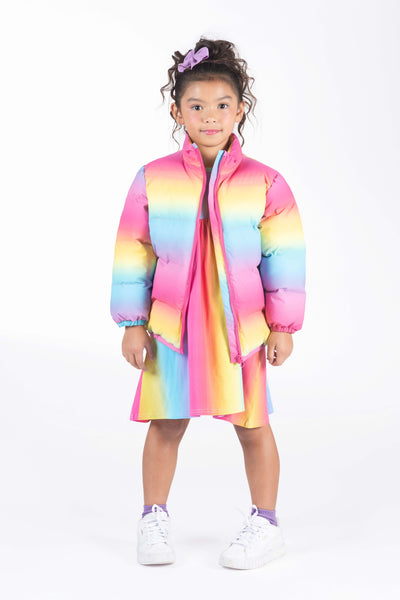 Rock Your Baby Rainbow Padded Jacket With Lining Jacket Rock Your Baby 