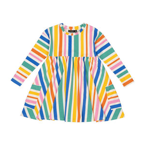 Rock Your Baby - Rainbow Stripes Dress