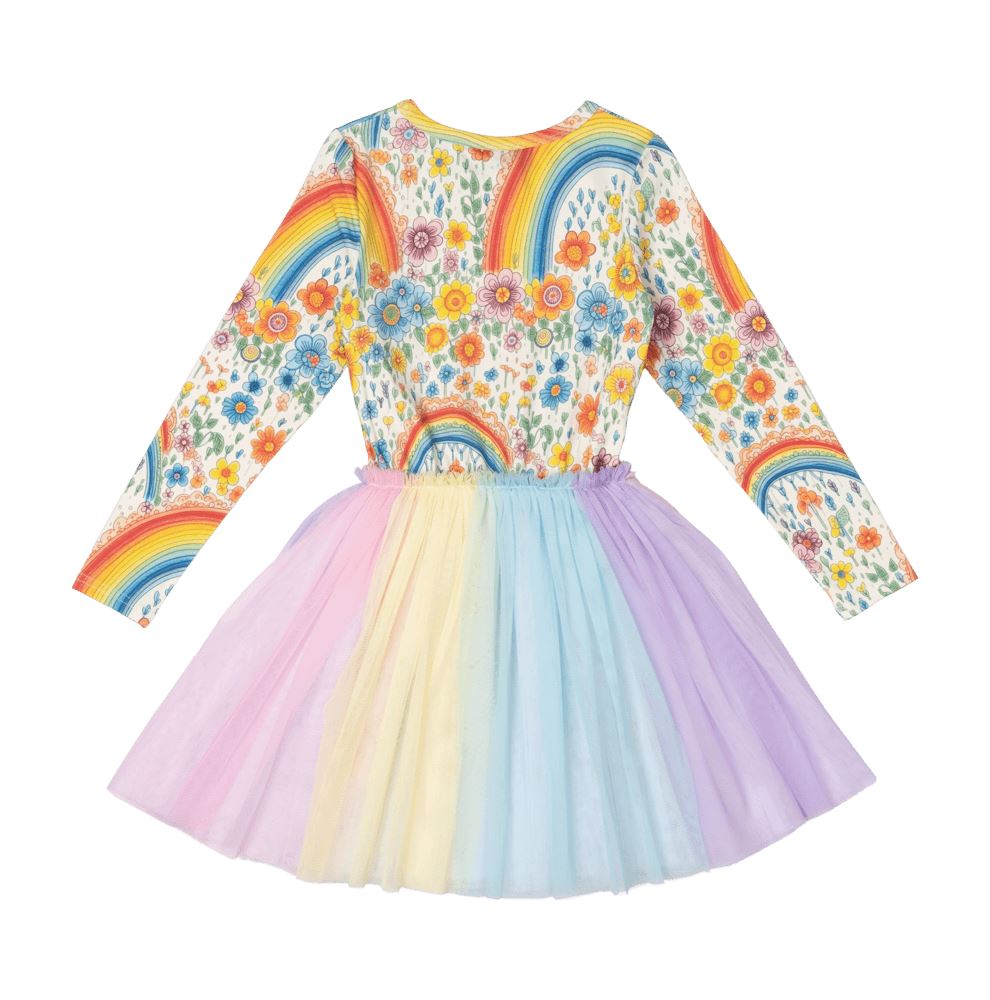 Rock Your Baby Rainbows And Flowers Circus Dress Tutu Dress Rock Your Baby 