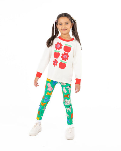 Rock Your Baby - Red Apples Long Sleeve T-Shirt Long Sleeve T-Shirt Rock Your Baby 