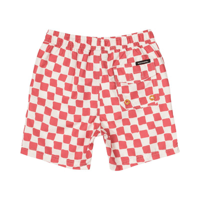 Rock Your Baby - Red Checker Boardshorts Boardshorts Rock Your Baby 