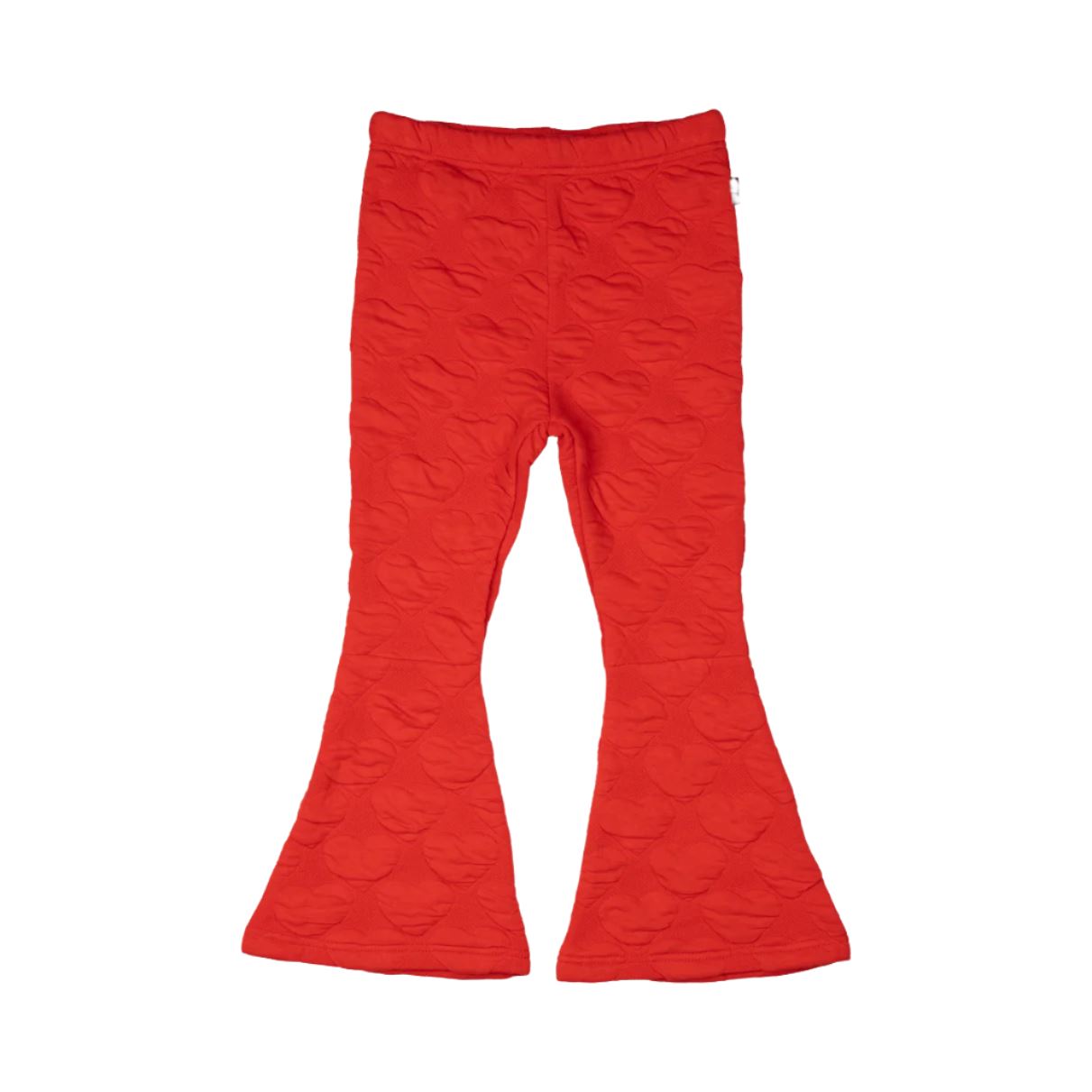 Rock Your Baby - Red Heart Flared Tights Leggings Rock Your Baby 