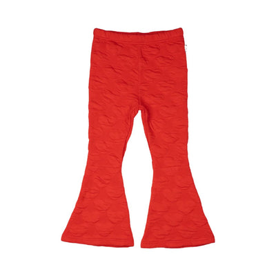 Rock Your Baby - Red Heart Flared Tights Leggings Rock Your Baby 