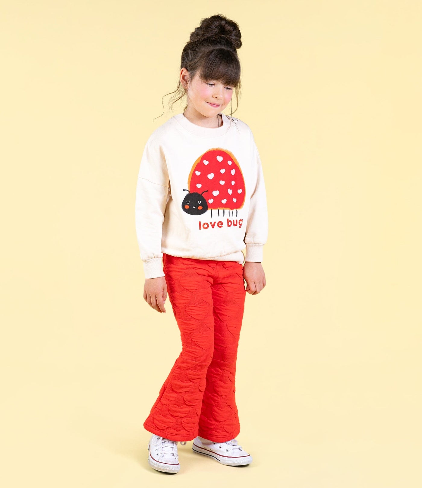 Rock Your Baby - Red Heart Flared Tights Leggings Rock Your Baby 