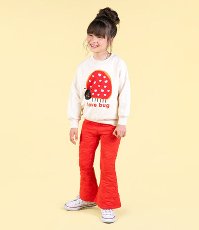 Rock Your Baby - Red Heart Flared Tights Leggings Rock Your Baby 