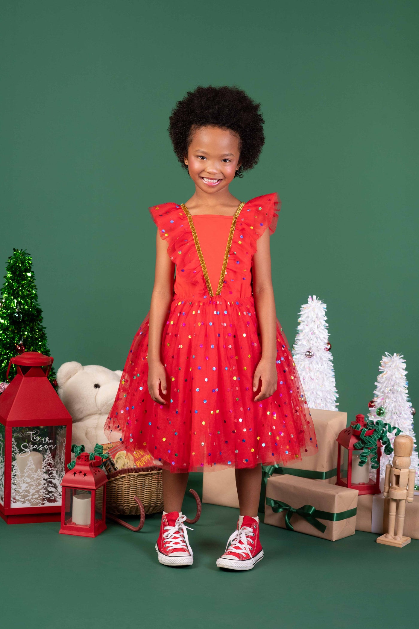 Rock Your Baby - Red Party Tulle Dress Tutu Dress Rock Your Baby 