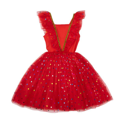 Rock Your Baby - Red Party Tulle Dress Tutu Dress Rock Your Baby 