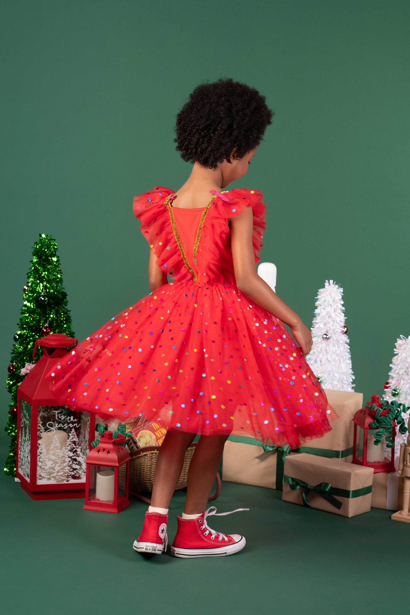 Rock Your Baby - Red Party Tulle Dress Tutu Dress Rock Your Baby 