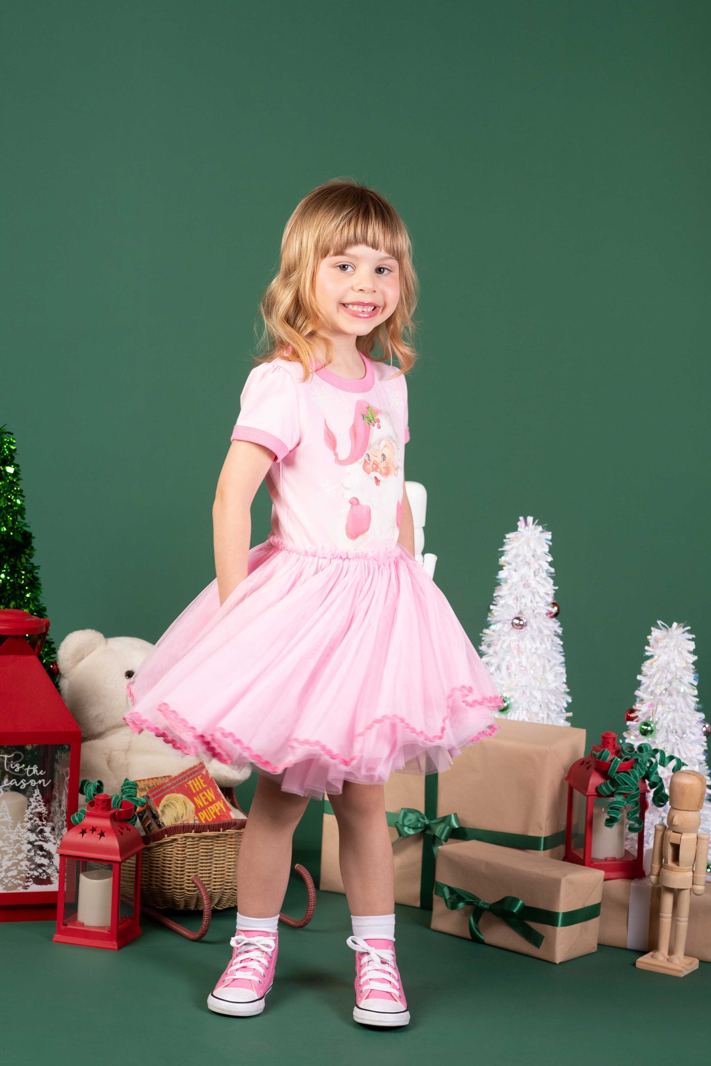 Rock Your Baby - Retro Santa Circus Dress Tutu Dress Rock Your Baby 