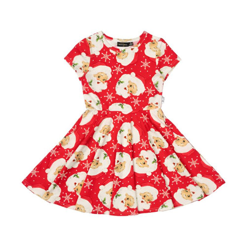 Rock Your Baby - Retro Santa Waisted Dress