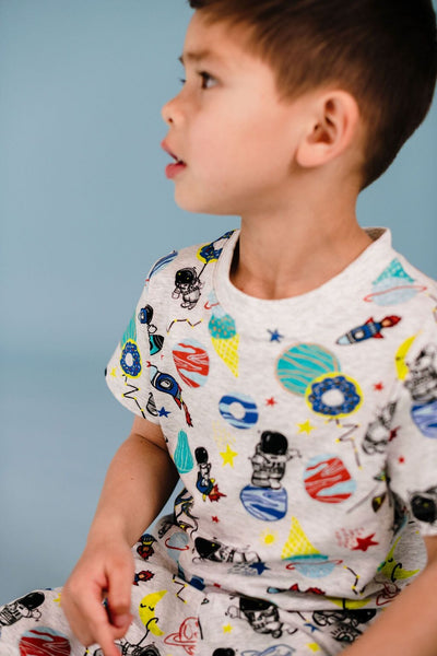 Rock Your Baby - Rock My Galaxy PJ Sleep Set Short Sleeve Pyjamas Rock Your Baby 