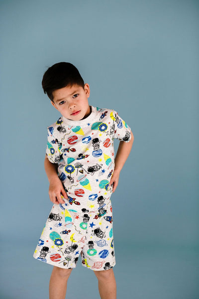 Rock Your Baby - Rock My Galaxy PJ Sleep Set Short Sleeve Pyjamas Rock Your Baby 