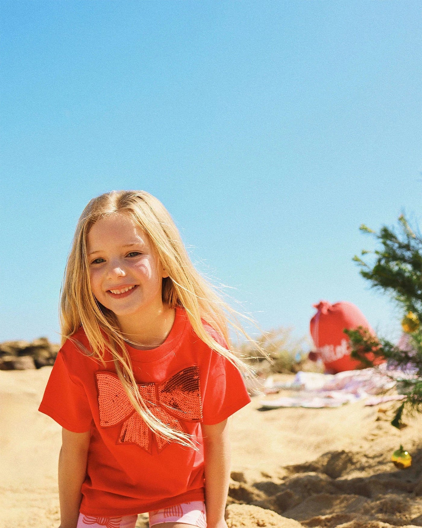 Rock Your Baby - Sequin Bow Short Sleeve T-Shirt - PREORDER Short Sleeve T-Shirt Rock Your Baby 