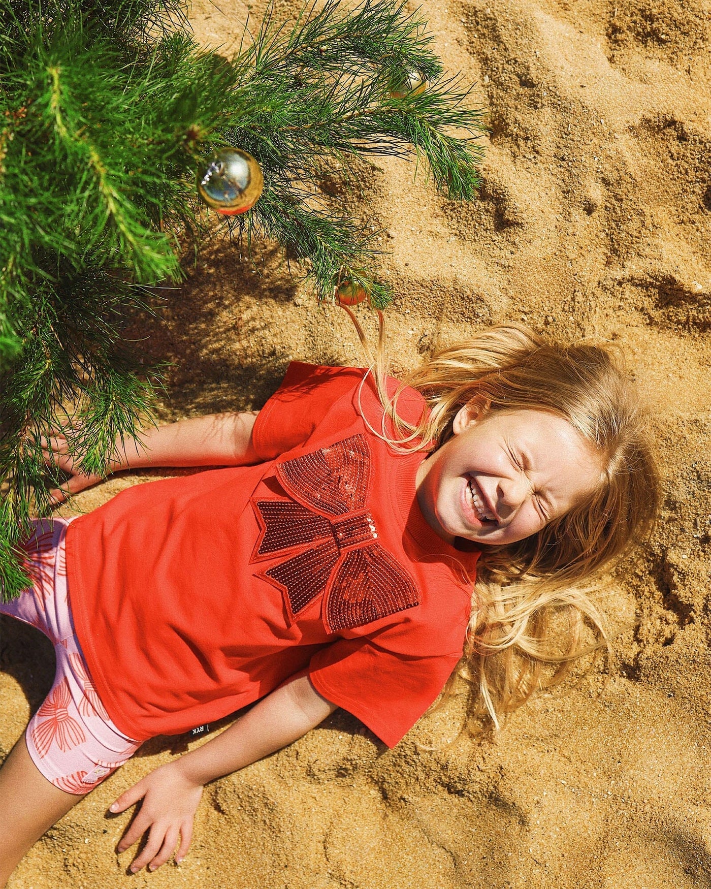 Rock Your Baby - Sequin Bow Short Sleeve T-Shirt - PREORDER Short Sleeve T-Shirt Rock Your Baby 