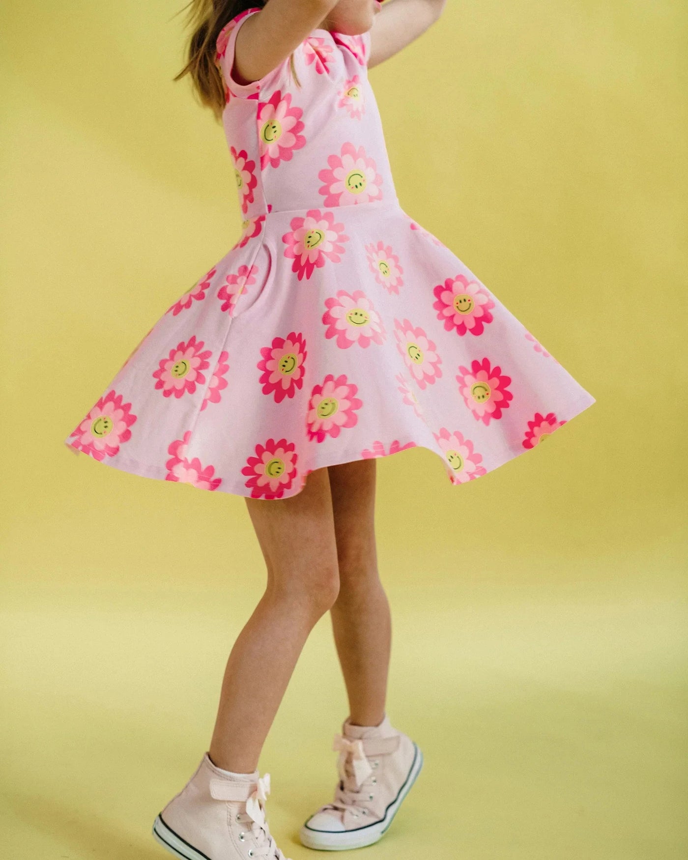 Rock Your Baby - Short Sleeve Waisted Dress | Daisy Smile Short Sleeve Dress Rock Your Baby 