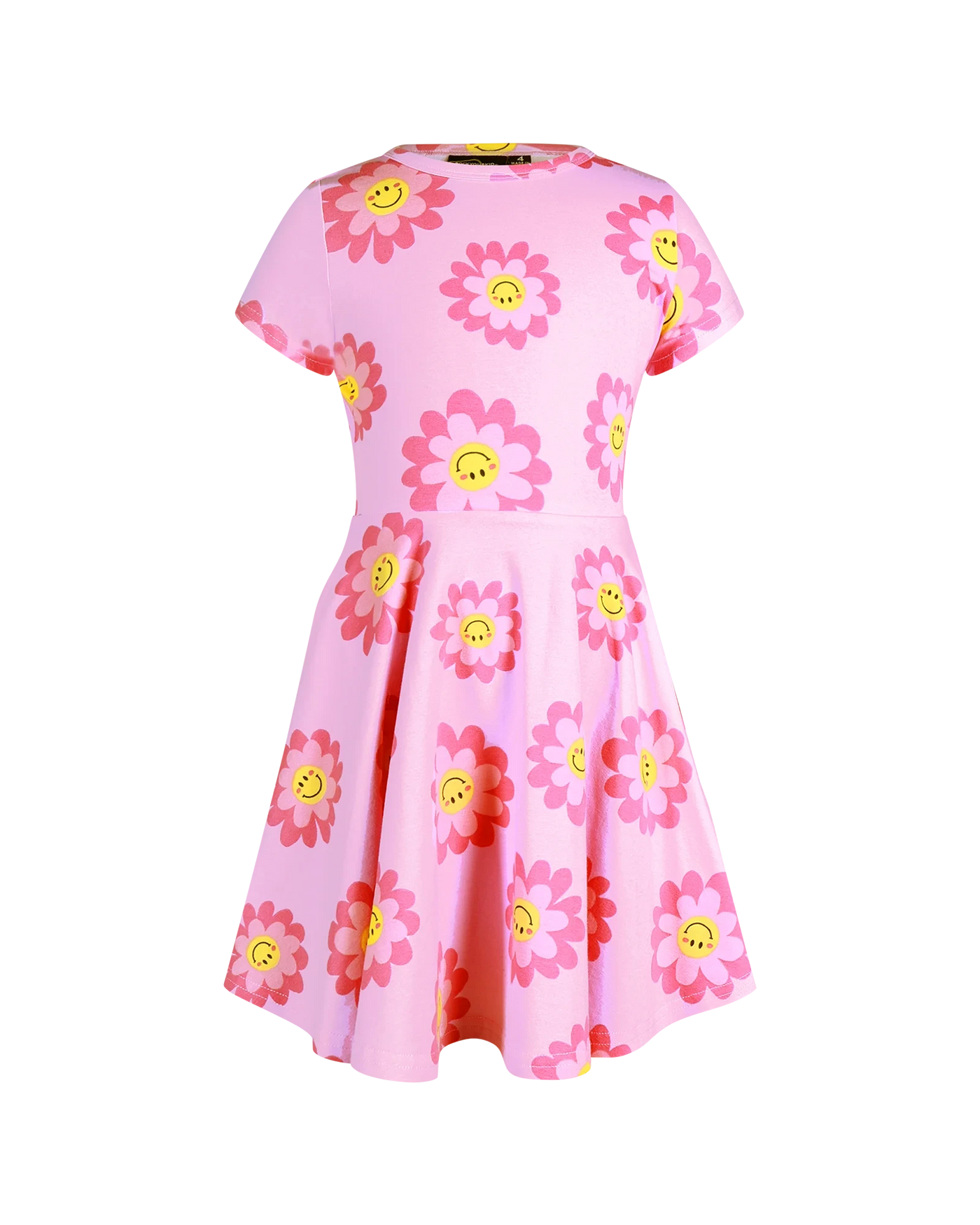 Rock Your Baby - Short Sleeve Waisted Dress | Daisy Smile Short Sleeve Dress Rock Your Baby 