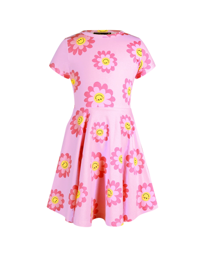 Rock Your Baby - Short Sleeve Waisted Dress | Daisy Smile Short Sleeve Dress Rock Your Baby 