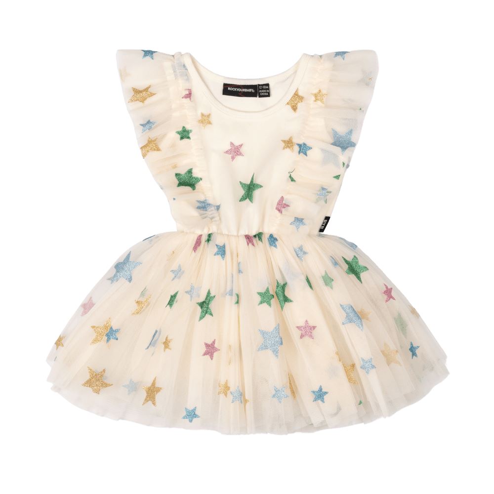 Rock Your Baby Stars Baby Tulle Dress Tutu Dress Rock Your Baby 