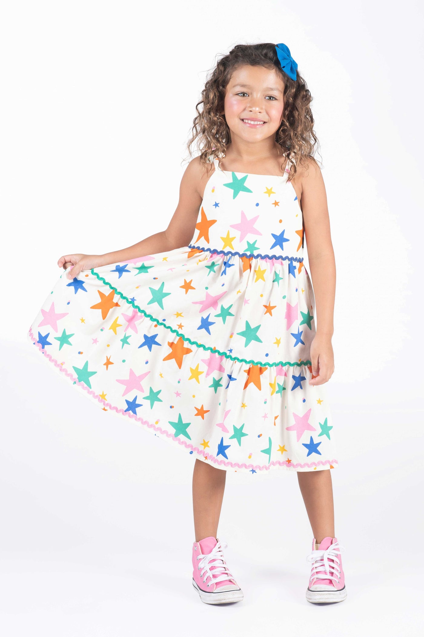 Rock Your Baby Stars Tiered Dress Sleeveless Dress Rock Your Baby 