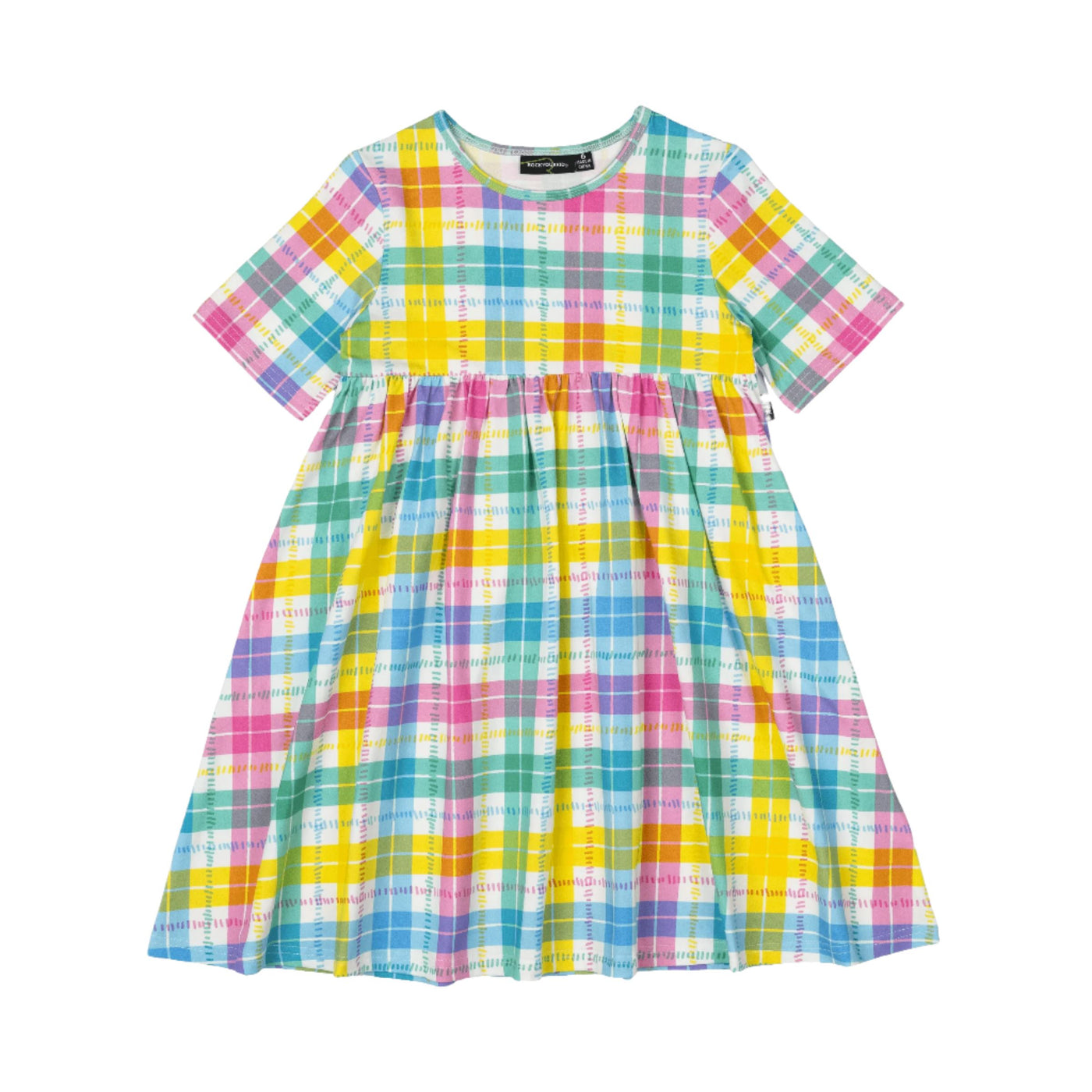 Rock Your Baby - Summer Time Plaid Dress Short Sleeve Dress Rock Your Baby 