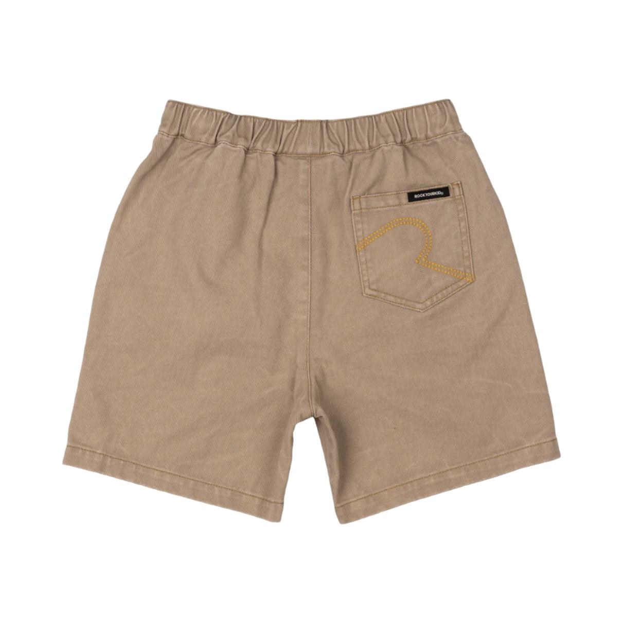 Rock Your Baby - Taupe Wash Denim Shorts Shorts Rock Your Baby 