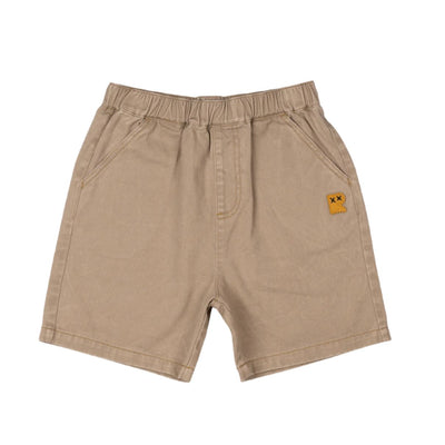 Rock Your Baby - Taupe Wash Denim Shorts Shorts Rock Your Baby 