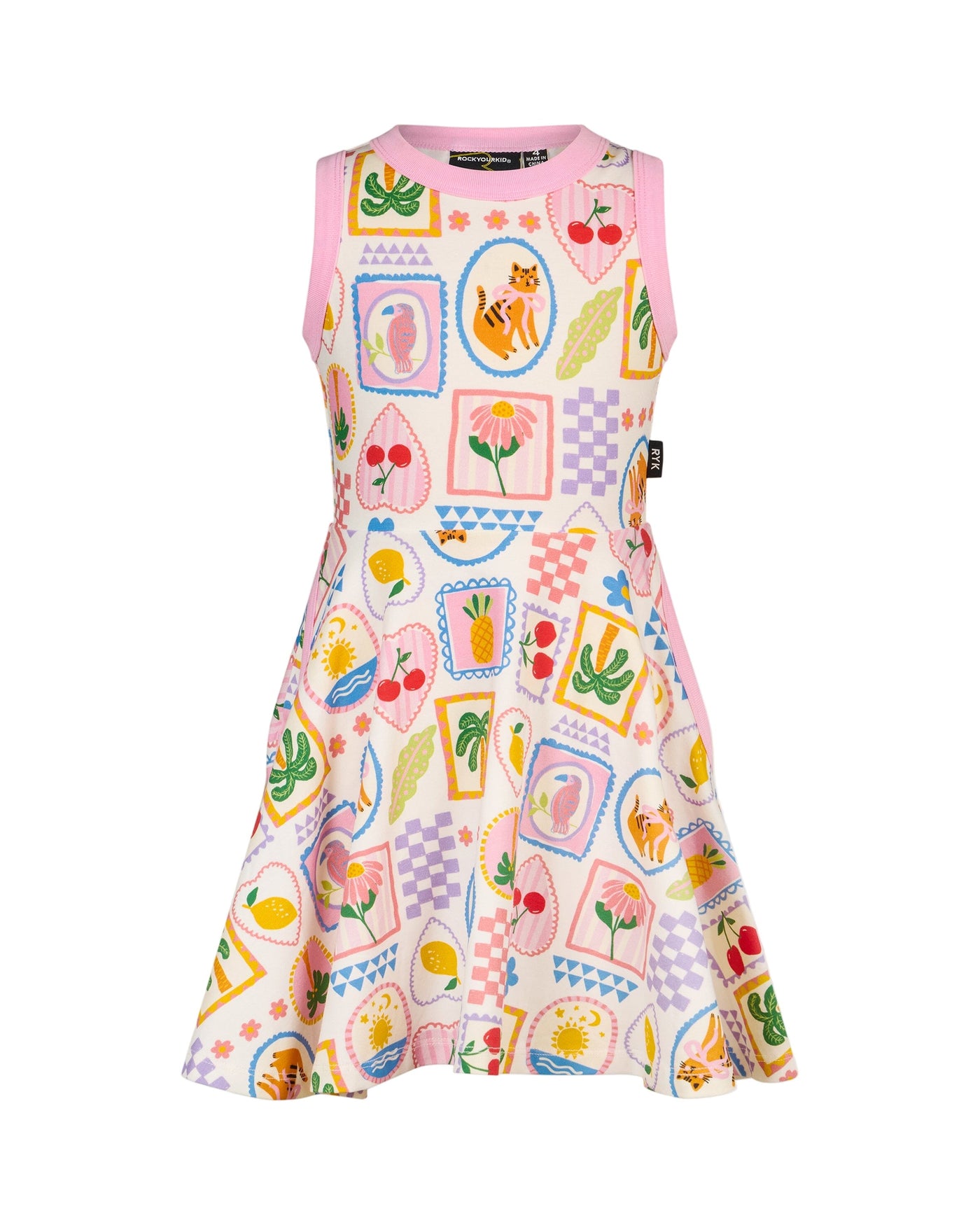 Rock Your Baby - Tropical Beach Tennis Dress - PREORDER Sleeveless Dress Rock Your Baby 